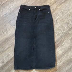 LOFT Black Midi Skirt #251